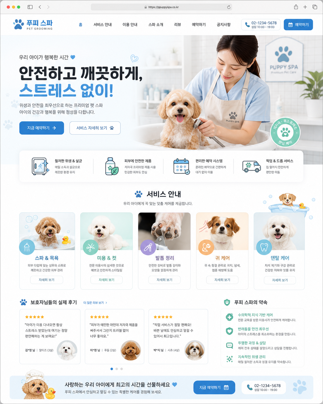 애견미용 템플릿 2